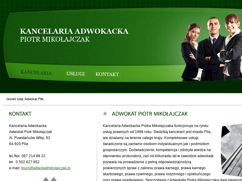 Adwokat i Prawnik Piła Piotr Mikołajczak - Kancelaria Adwokacka